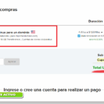 Carrito de compras lleno – Comprar hosting en Chile