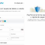 Primera parte relleno de datos del pago con Paypal- Comprar hosting en Argentina