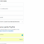 Relleno de datos del pago con Paypal- Comprar hosting en Argentina