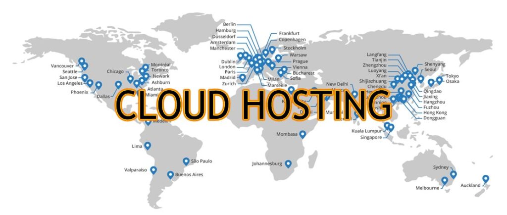 Localizacion de servidores de un cloud hosting
