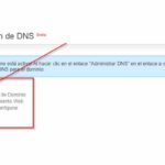 Al final de la pagina del dominio esta el administrador de registros DNS