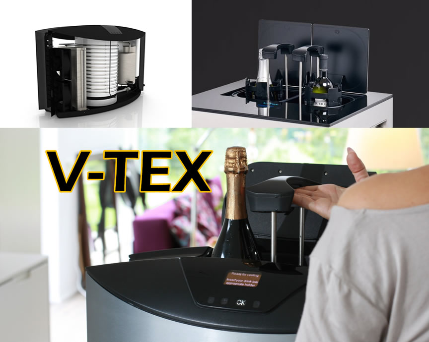 Enfriador de Bebidas en medio minuto V-Tex