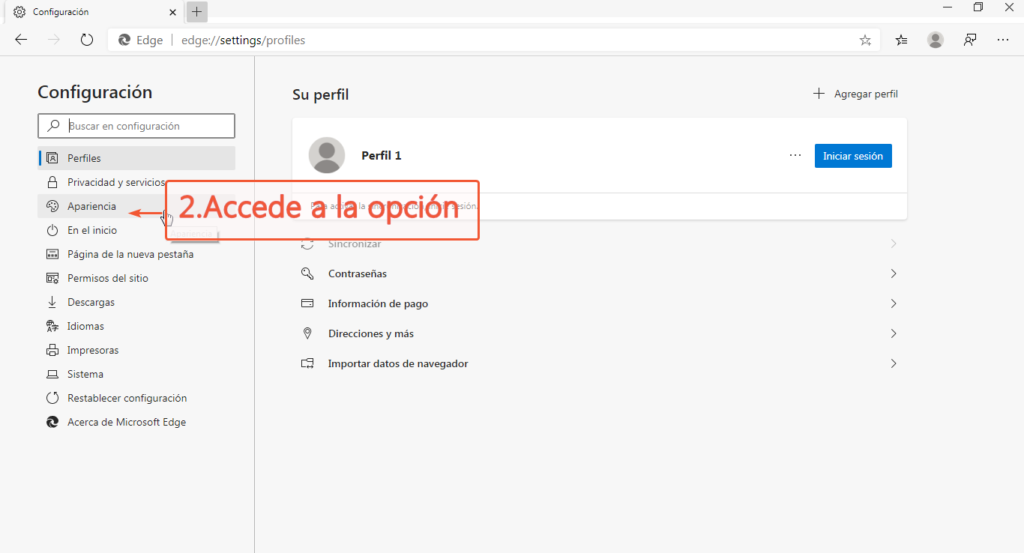 Cómo instalar el modo oscuro en Microsoft Edge. 
﻿