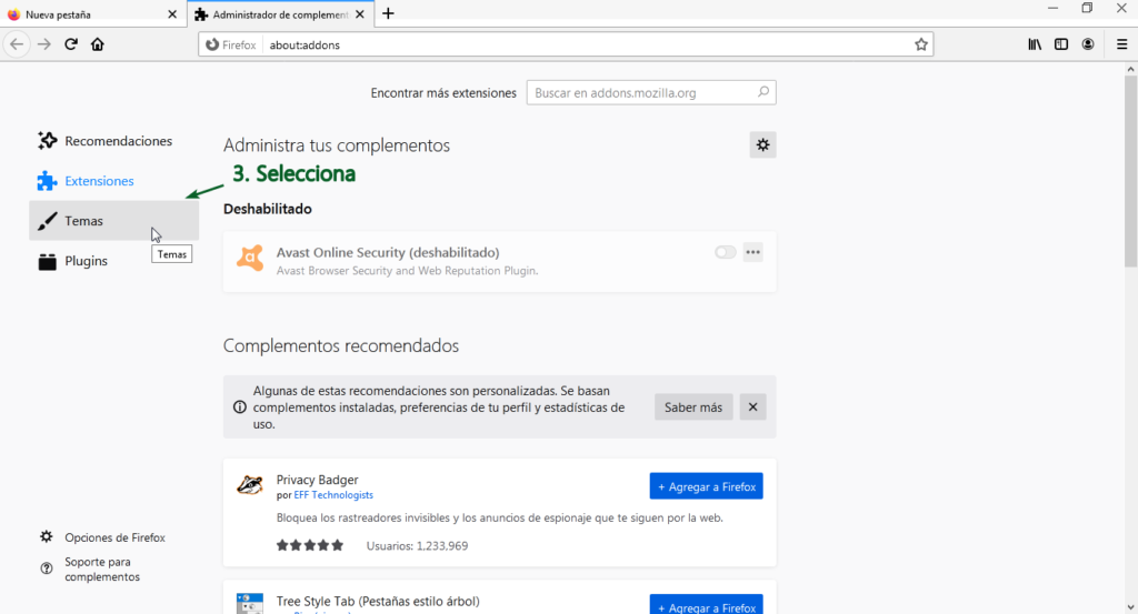 Paso a paso para activar el modo oscuro en Firefox