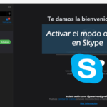 Modo oscuro skype