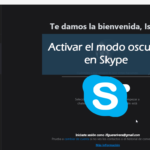 Modo oscuro skype