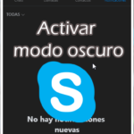 Activar el Modo oscuro en skype