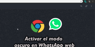 Activar el modo oscuro en WhatsApp Web desde Google Chrome modo oscuro Whatsapp web