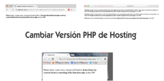 ¿Cómo cambio la versión PHP de mi hosting?