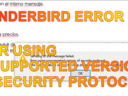 Solucion a error de thunderbird