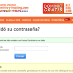 Correo de recuperación de contraseña