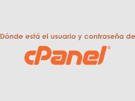 Dónde está el usuario y contraseña cpanel